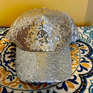 Fashion statement women’s sequence hat with adjustable headband